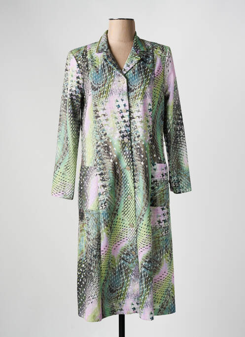 Robe mi-longue vert GEVANA pour femme