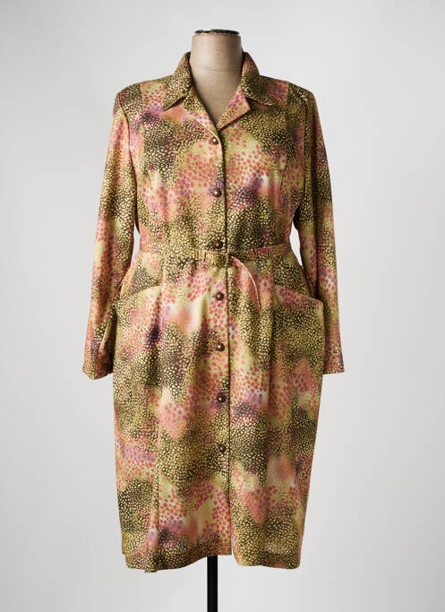 Robe mi-longue vert GEVANA pour femme