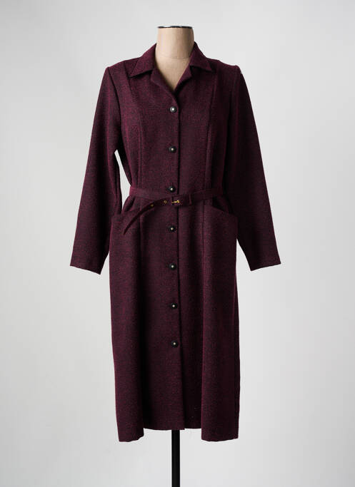 Robe mi-longue violet GEVANA pour femme