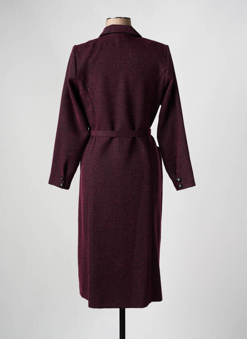 Robe mi-longue violet GEVANA pour femme