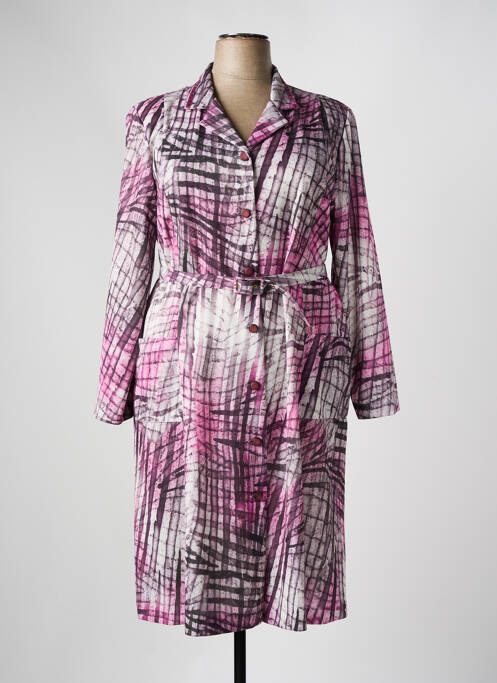 Robe mi-longue violet GEVANA pour femme