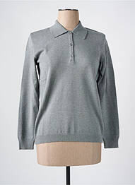 Pull resserrée sur le bas manches longues gris BARBARA LEBEK femme