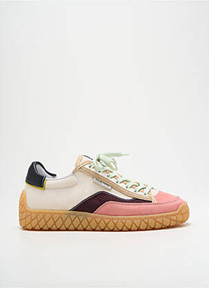 Baskets bout rond talon plat jusqu'à 3cm rose FILLING PIECES femme