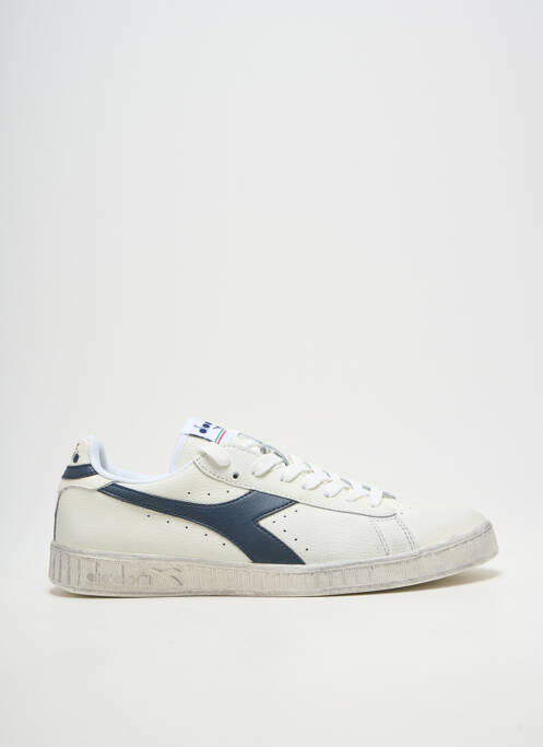 Baskets matière lisse bout rond blanc DIADORA homme