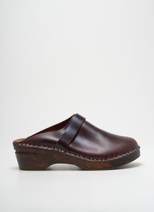 Mules/Sabots marron TROENTORP CLOGS pour femme