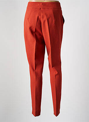 Pantalon slim tissage popeline taille normale orange GREGORY PAT femme