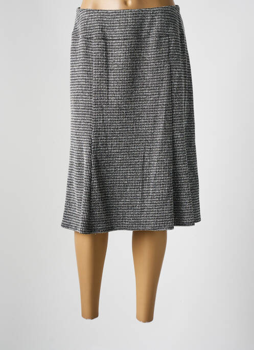 Jupe mi-longue gris GUY DUBOUIS pour femme