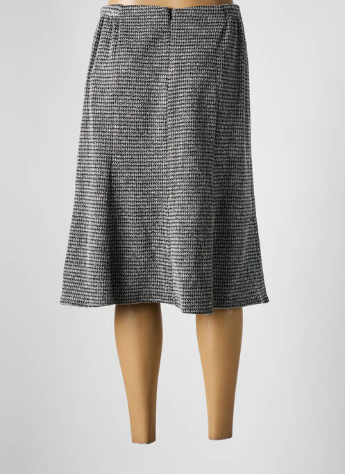 Jupe mi-longue gris GUY DUBOUIS pour femme