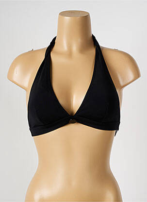 Haut de maillot de bain fermeture liens à nouer haut soutien-gorge avec mousse de rembourrage amovible noir SIMONE PERELE femme