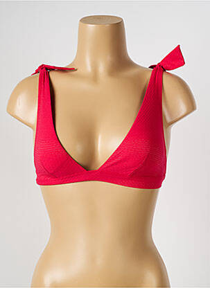 Haut de maillot de bain stretch haut soutien-gorge avec mousse de rembourrage amovible rouge SIMONE PERELE femme