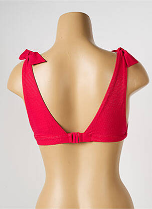 Haut de maillot de bain stretch haut triangles rouge SIMONE PERELE femme