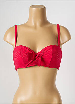 Haut de maillot de bain bretelles élastiquées ajustables haut soutien-gorge push-up rose SIMONE PERELE femme