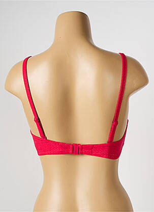 Haut de maillot de bain bretelles élastiquées ajustables haut soutien-gorge push-up rose SIMONE PERELE femme