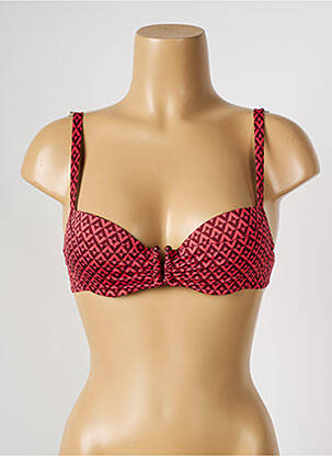Haut de maillot de bain stretch haut soutien-gorge moulé rouge SIMONE PERELE femme