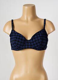Haut de maillot de bain stretch haut soutien-gorge emboitant bleu SIMONE PERELE femme
