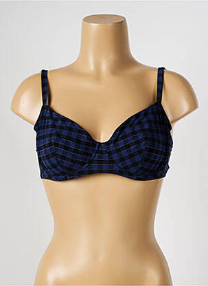 Haut de maillot de bain stretch haut soutien-gorge emboitant bleu SIMONE PERELE femme