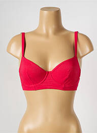 Haut de maillot de bain stretch haut soutien-gorge emboitant rose SIMONE PERELE femme