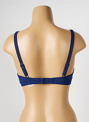 Haut de maillot de bain stretch haut soutien-gorge emboitant bleu SIMONE PERELE femme