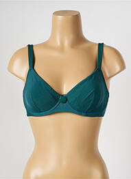 Haut de maillot de bain stretch haut soutien-gorge emboitant vert SIMONE PERELE femme
