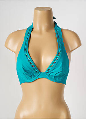 Haut de maillot de bain stretch haut triangles vert SIMONE PERELE femme