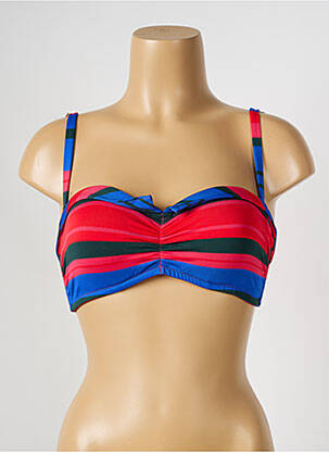 Haut de maillot de bain stretch haut bandeau rouge SIMONE PERELE femme