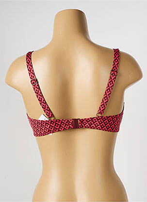 Haut de maillot de bain stretch haut soutien-gorge emboitant rouge SIMONE PERELE femme