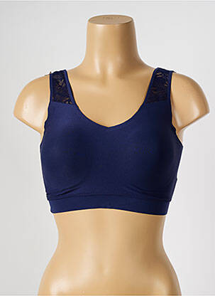 Soutien-gorge effet matière satinée brassieres bleu CHANTELLE femme
