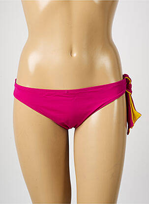 Bas de maillot de bain effet matière satinée culotte rose AUBADE femme