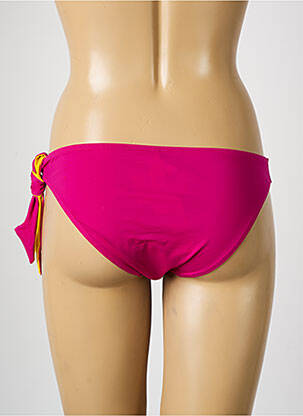 Bas de maillot de bain effet matière satinée culotte rose AUBADE femme
