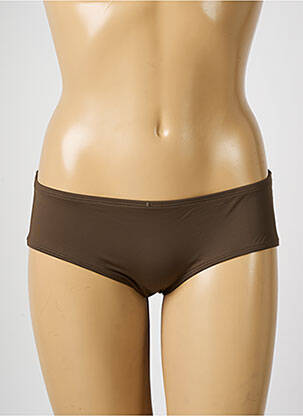 Bas de maillot de bain tissage satiné culotte vert AUBADE femme