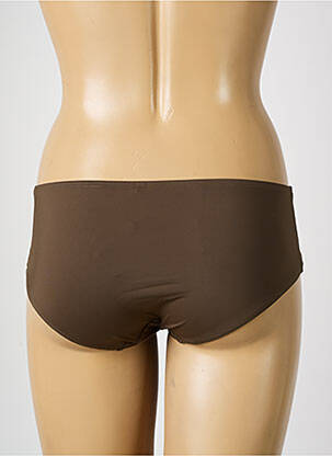 Bas de maillot de bain tissage satiné culotte vert AUBADE femme