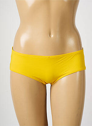Bas de maillot de bain tissage satiné culotte jaune AUBADE femme