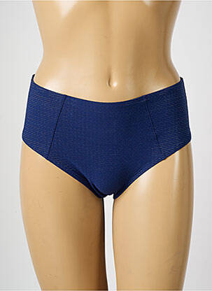 Bas de maillot de bain effet matière satinée culotte bleu SIMONE PERELE femme