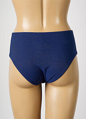 Bas de maillot de bain effet matière satinée culotte bleu SIMONE PERELE femme