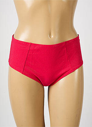 Bas de maillot de bain effet matière satinée culotte rouge SIMONE PERELE femme