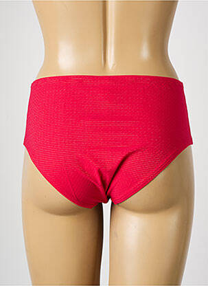 Bas de maillot de bain effet matière satinée culotte rouge SIMONE PERELE femme