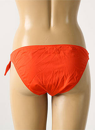 Bas de maillot de bain effet matière satinée culotte orange SIMONE PERELE femme