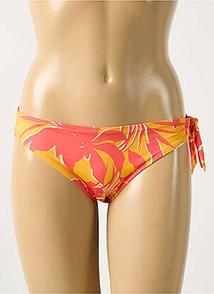 Bas de maillot de bain imprimé fleurs culotte orange SIMONE PERELE femme