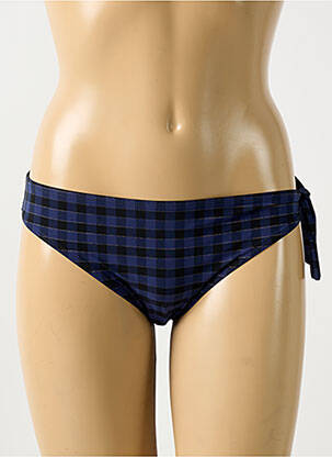 Bas de maillot de bain effet matière satinée culotte bleu SIMONE PERELE femme