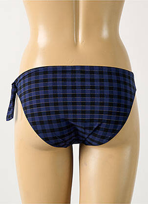 Bas de maillot de bain effet matière satinée culotte bleu SIMONE PERELE femme