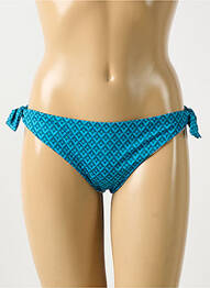 Bas de maillot de bain tissage satiné bikini bleu SIMONE PERELE femme