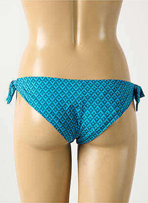 Bas de maillot de bain tissage satiné bikini bleu SIMONE PERELE femme
