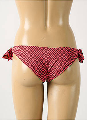 Bas de maillot de bain tissage satiné bikini rouge SIMONE PERELE femme