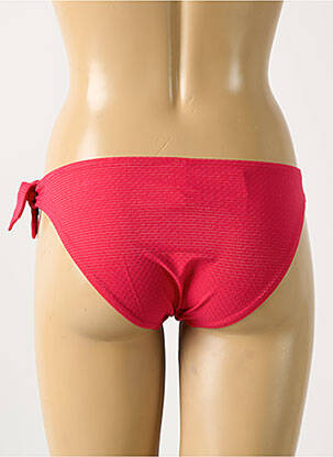 Bas de maillot de bain effet matière satinée culotte rose SIMONE PERELE femme