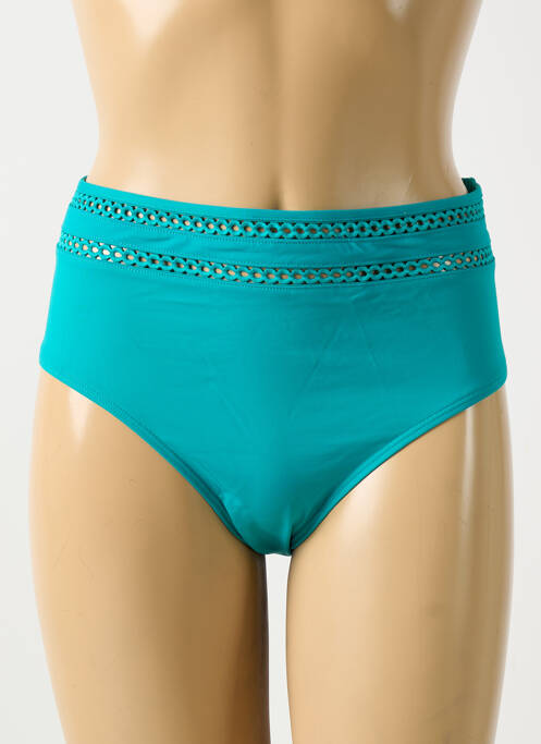 Bas de maillot de bain effet matière satinée culotte vert SIMONE PERELE femme