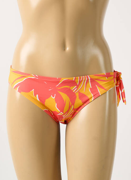 Bas de maillot de bain imprimé fleurs culotte orange SIMONE PERELE femme
