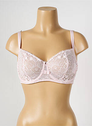 Soutien-gorge légère et transparente haut soutien-gorge emboitant rose CHANTELLE femme