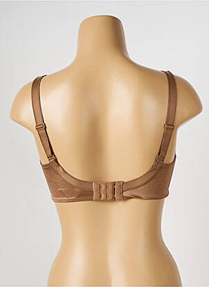 Soutien-gorge effet matière satinée haut soutien-gorge emboitant marron CHANTELLE femme