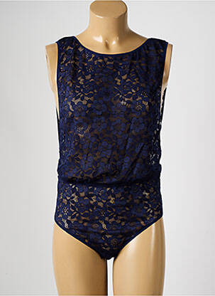 Body lingerie effet matière satinée bleu SIMONE PERELE femme