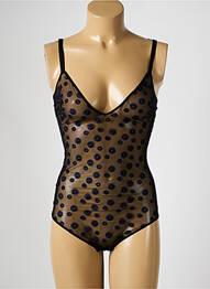 Body lingerie effet matière satinée noir SIMONE PERELE femme